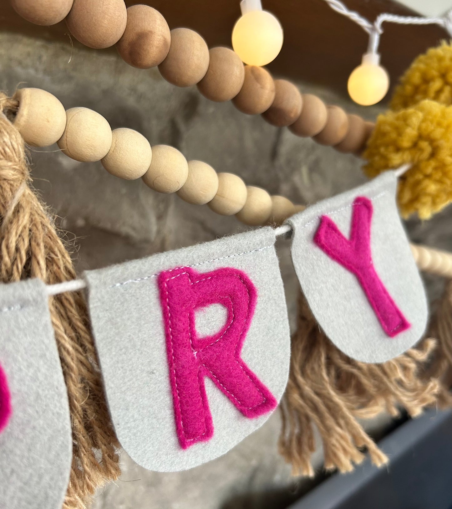 Felt Merry Banner - Garland - Bunting